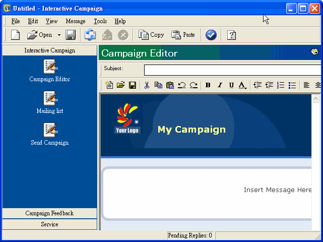 Screenshot of Interactive Campaign 4.0